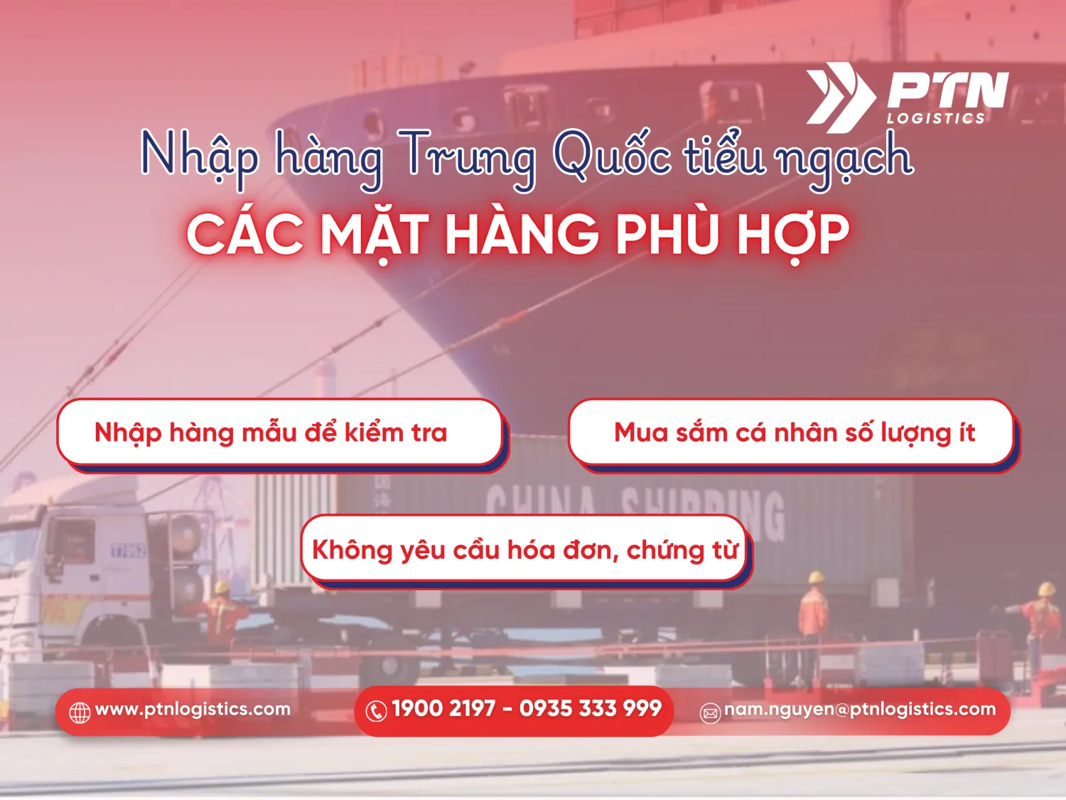 Các mặt hàng phù hợp với nhập khẩu tiểu ngạch