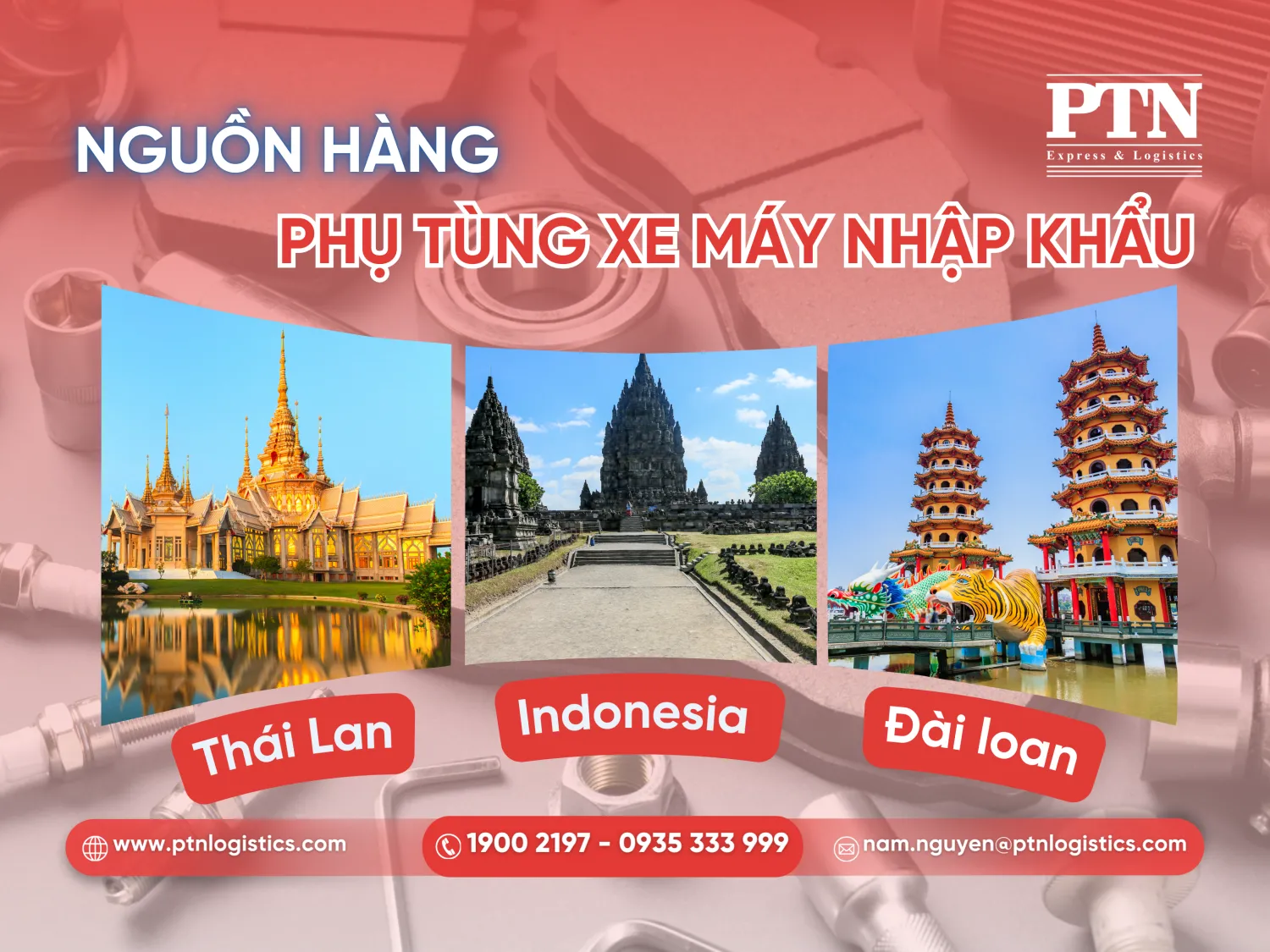 Các nguồn hàng nhập khẩu phụ tùng xe máy