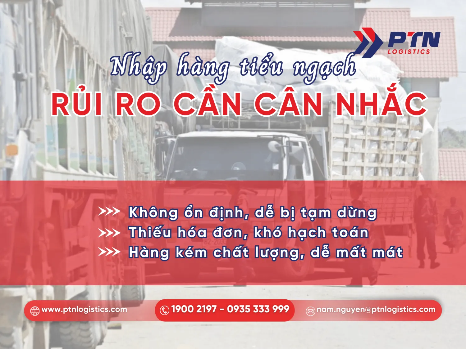 Các nhược điểm nhập hàng tiểu ngạch