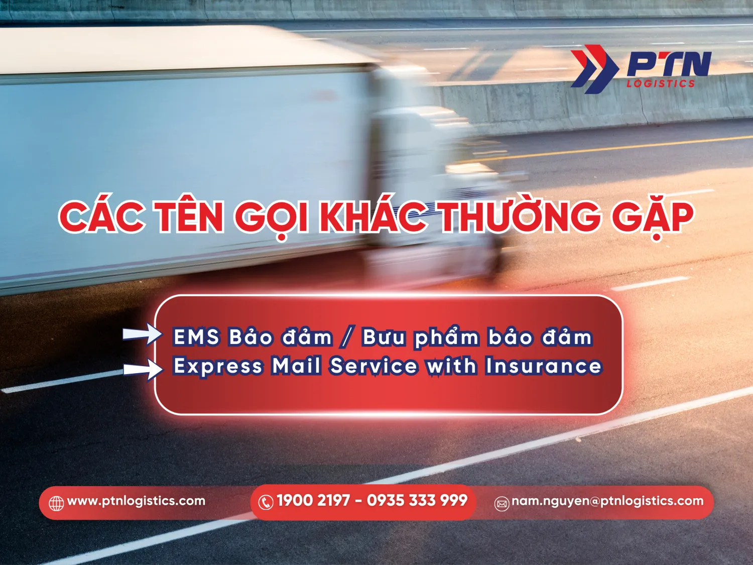 Các tên gọi của thư đảm đảm chuyển phát nhanh