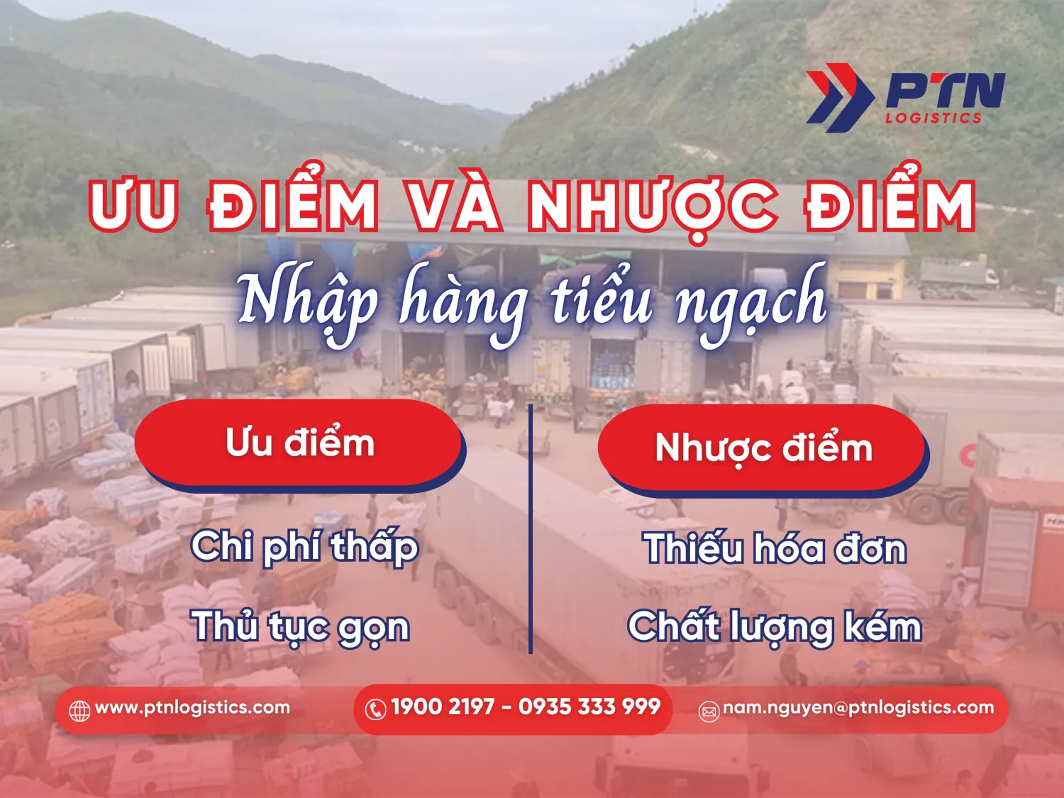 Các ưu nhược điểm của nhập hàng tiểu ngạch