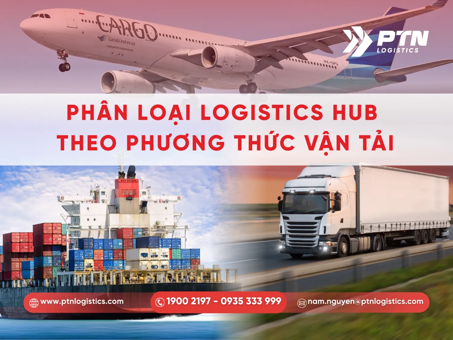 Cách phân loại logistics HUB theo phương thức vận tải
