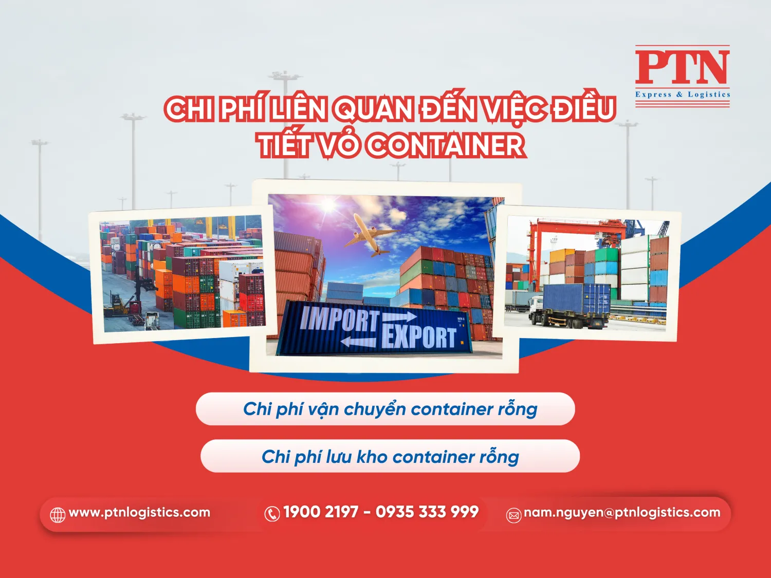 Chi phí liên quan đến việc điều tiết vỏ container