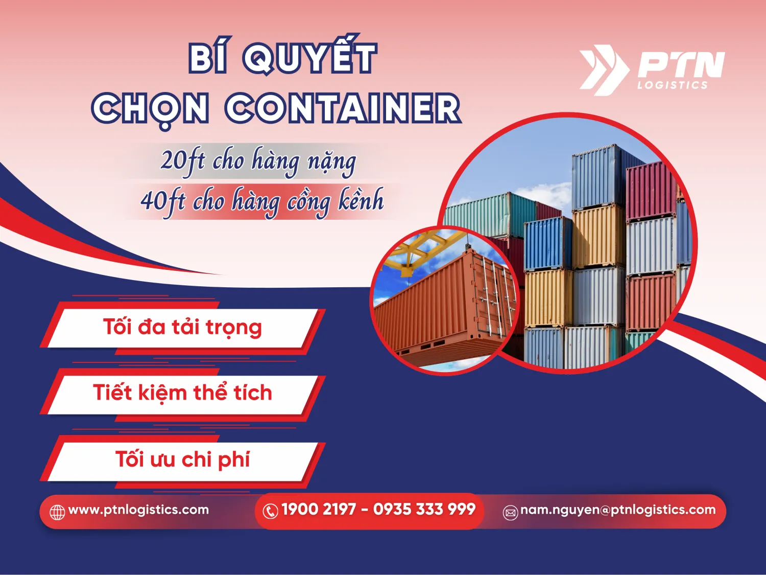 Chọn loại conainer nào cho phù hợp 