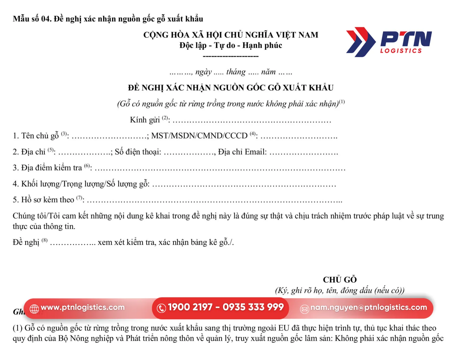 Chuẩn bị chứng từ nguồn gốc