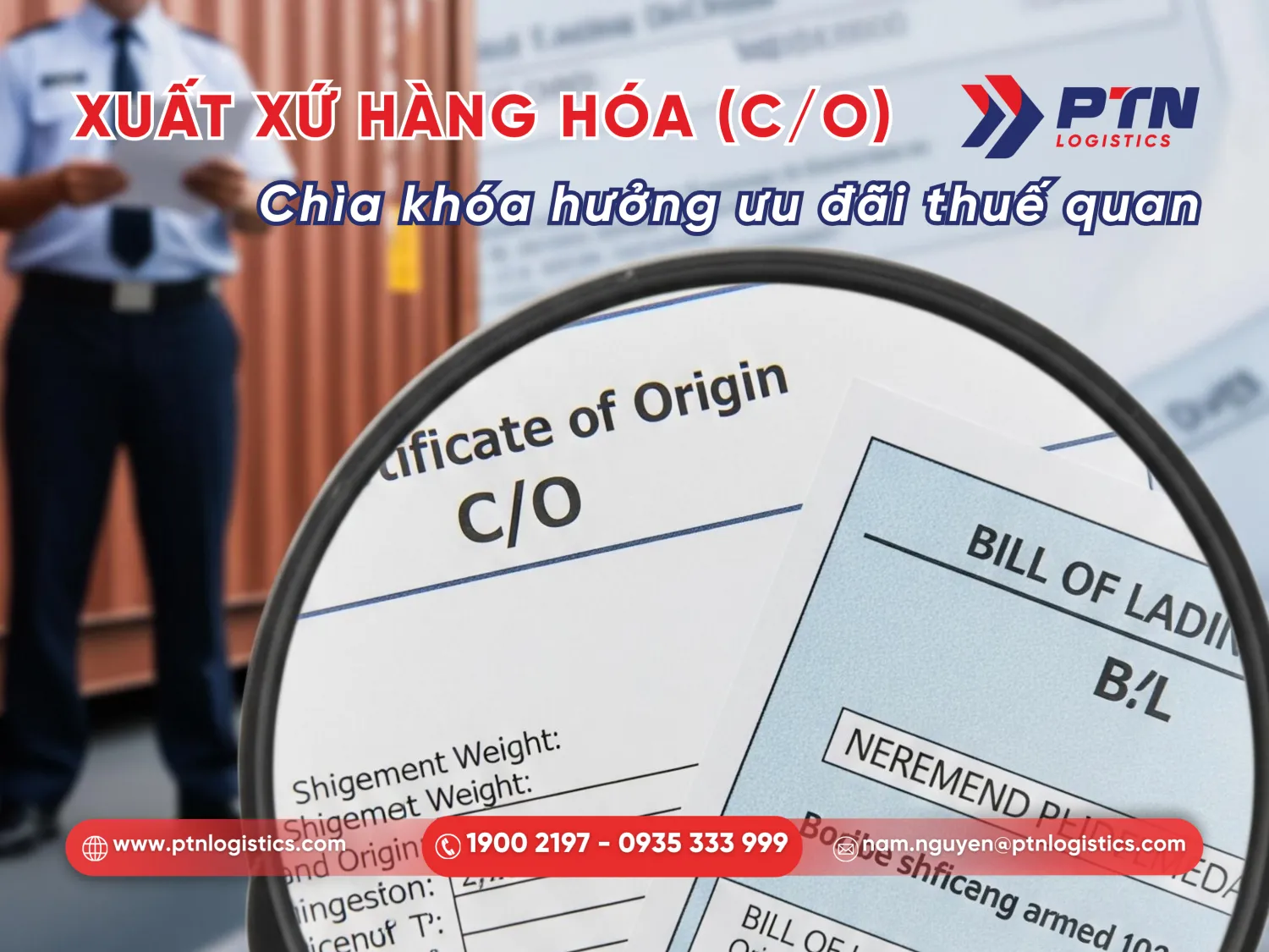 Chuẩn bị giấy xuất xứ hàng hóa C/O