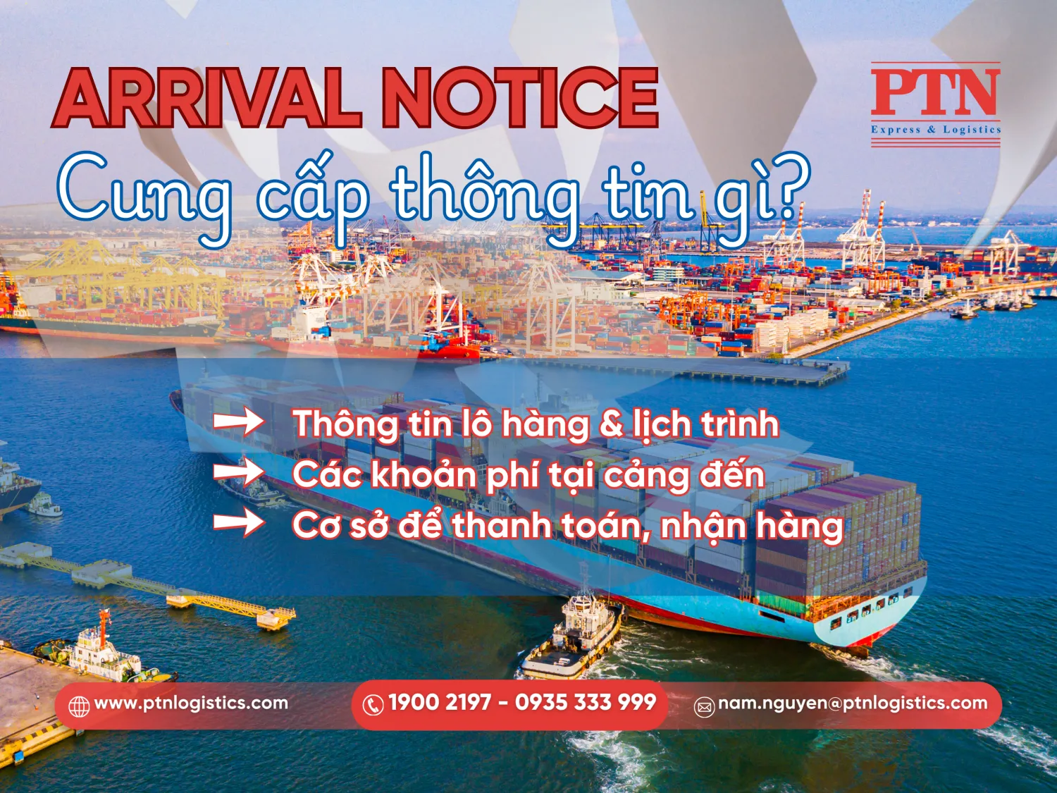 Chức năng của giấy báo hàng đến