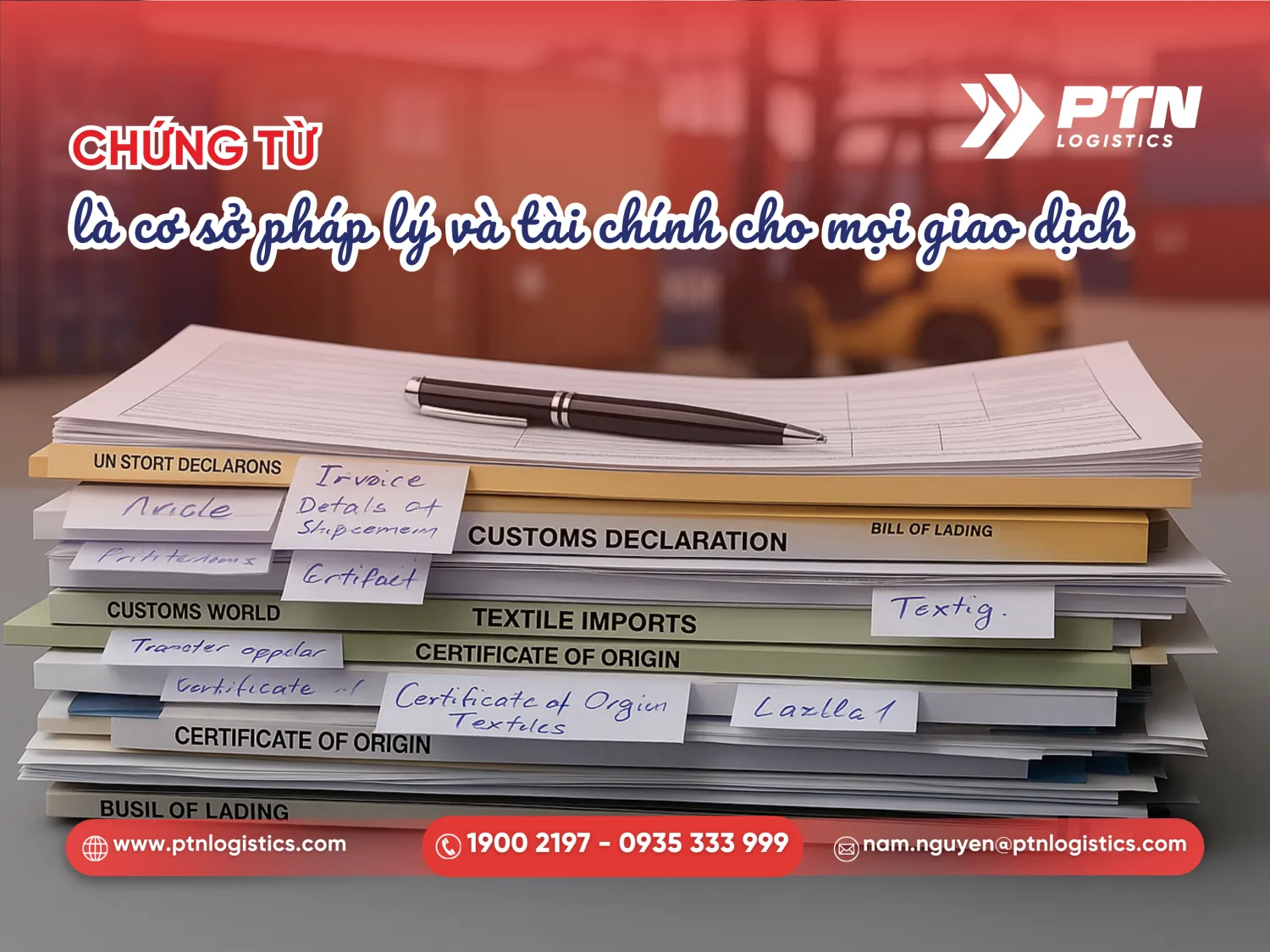 Chứng từ là cơ sở pháp lý và tài chính cho tất cả giao dịch