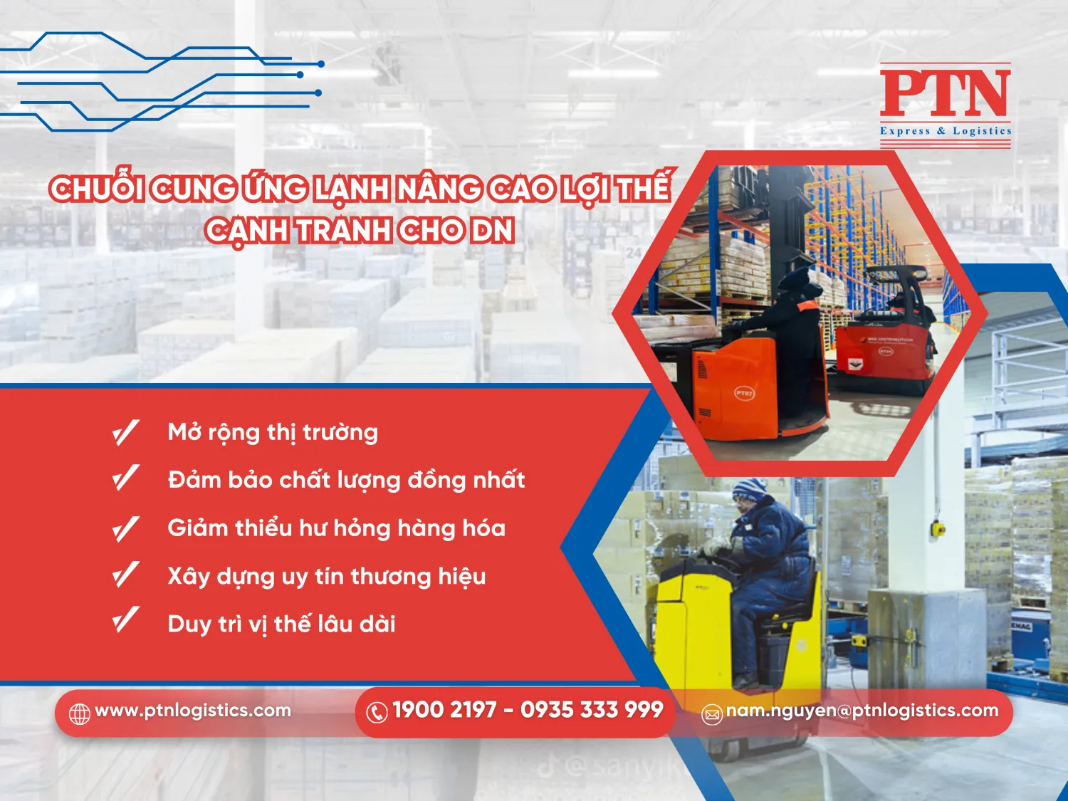 Chuỗi cung ứng lạnh nâng cao lợi thế cạnh tranh cho doanh nghiệp