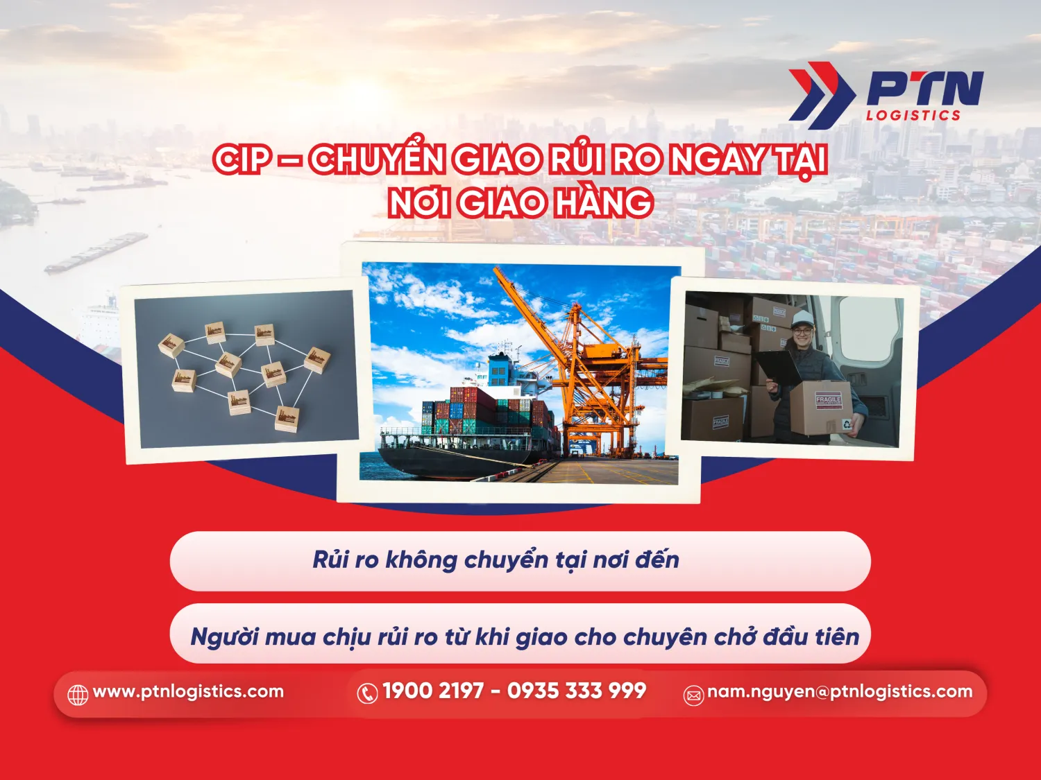 CIP: Chuyển giao rủi ro ngay tại nơi giao hàng