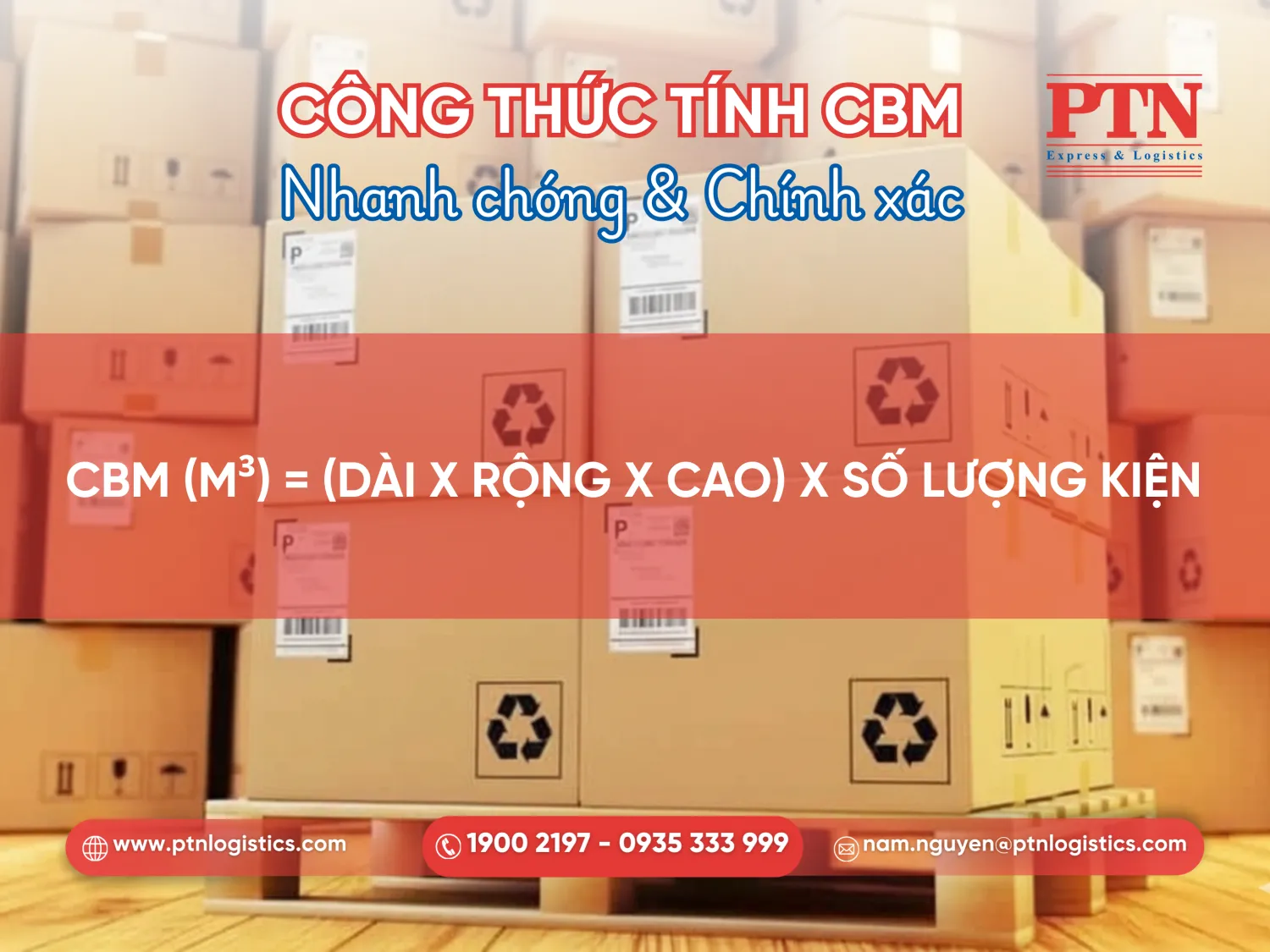 Công thức tính CBM chính xác