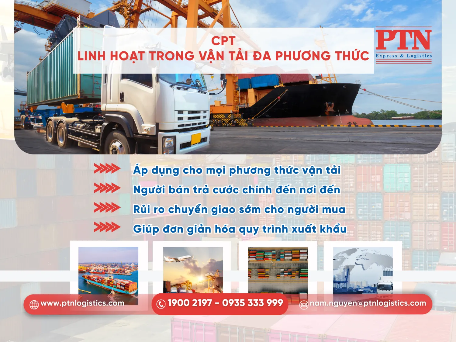 CPT - Linh hoạt trong vận tải đa phương thức
