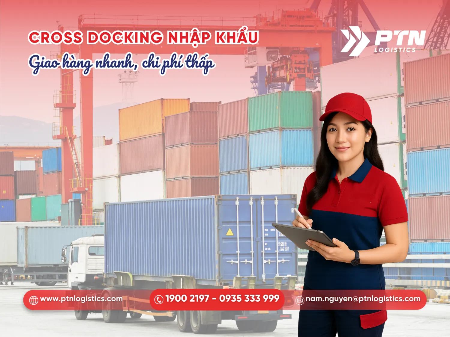 Cross docking xuất khẩu giao hàng nhanh, chi phí thấp