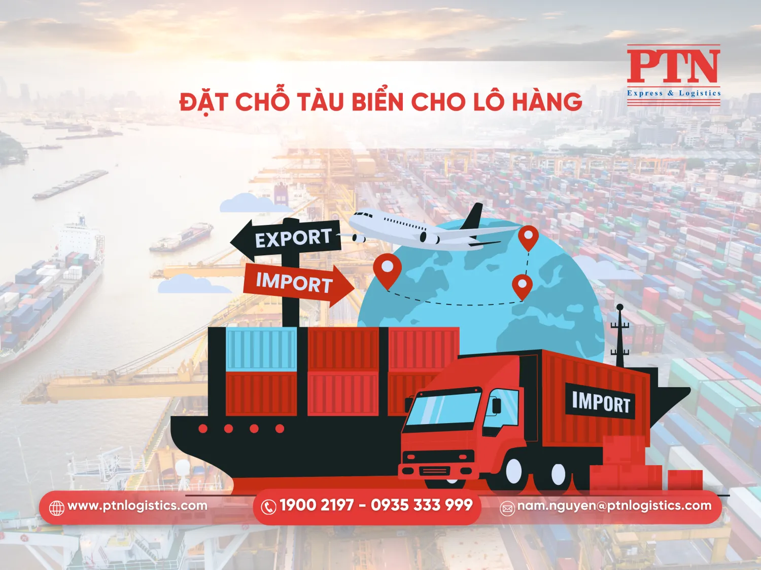 Đặt chỗ tàu biển cho lô hàng