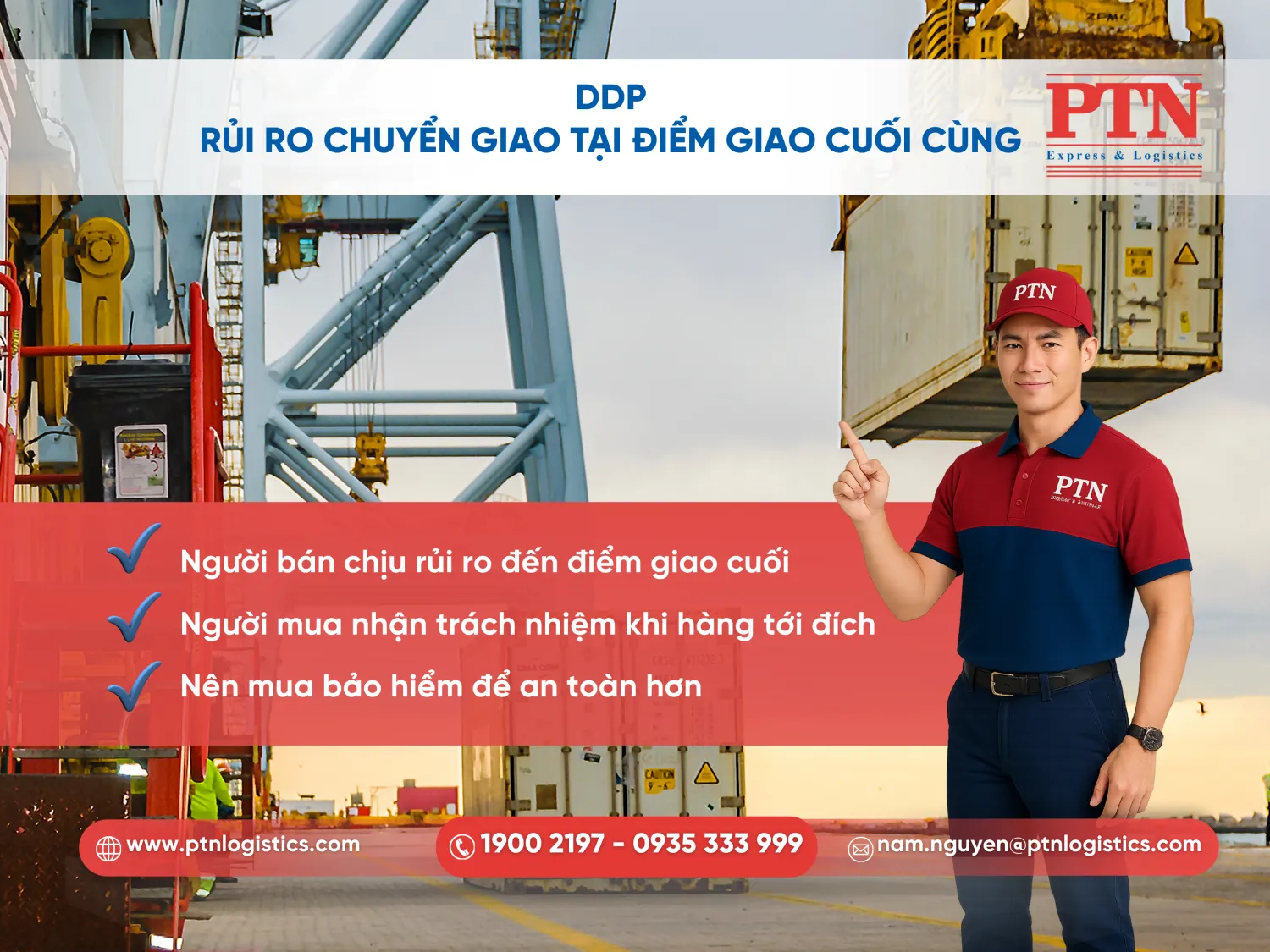 DDP - Rủi ro chuyên giao tại điểm giao cuối cùng