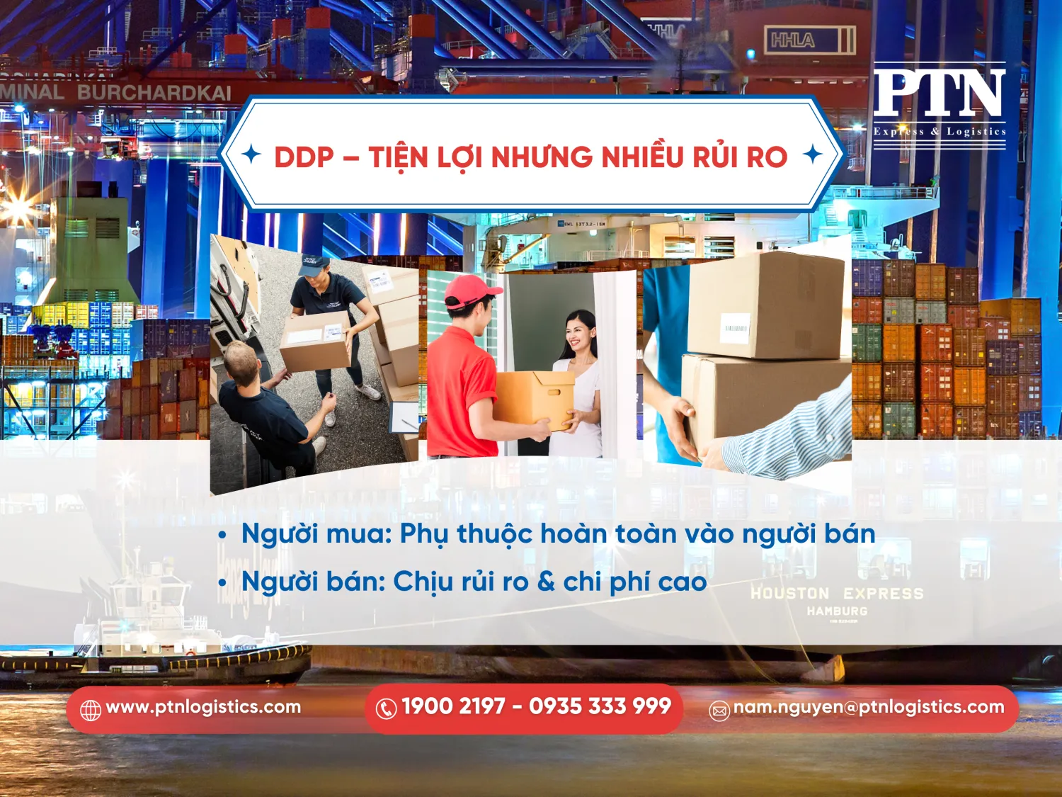 DDP - Tiện lợi nhưng thiếu rủi ro