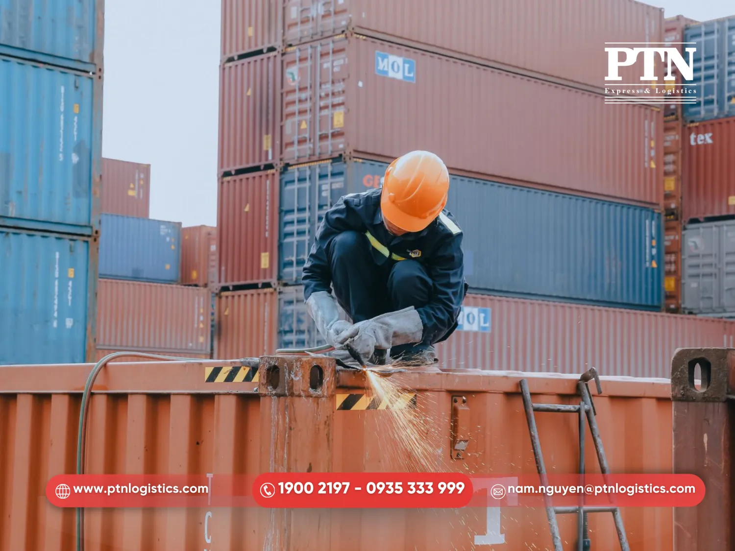 Dịch vụ bảo dưỡng và sữa chữa container