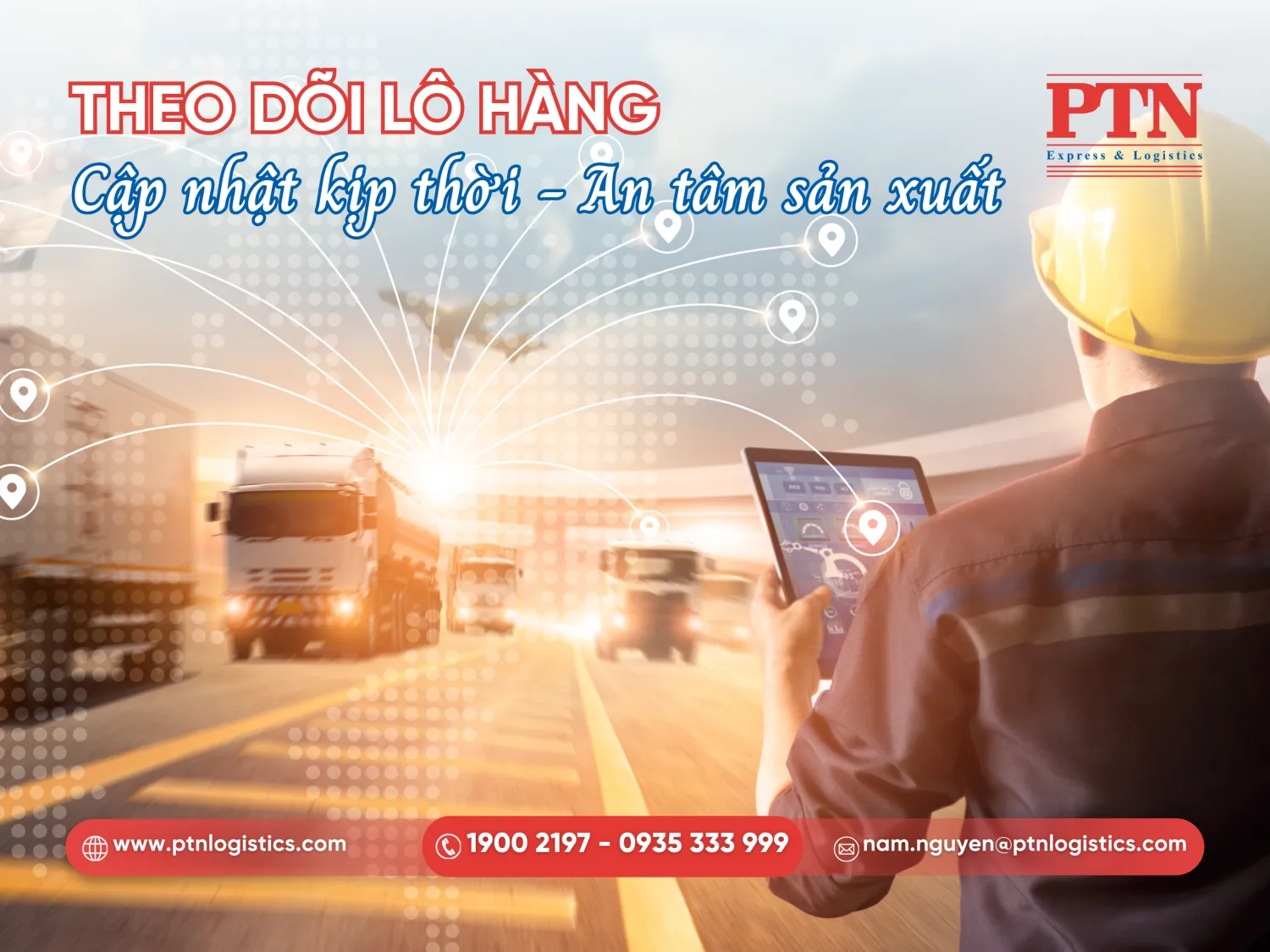 Điều phối viên theo dõi và cập nhật lịch trình lô hàng