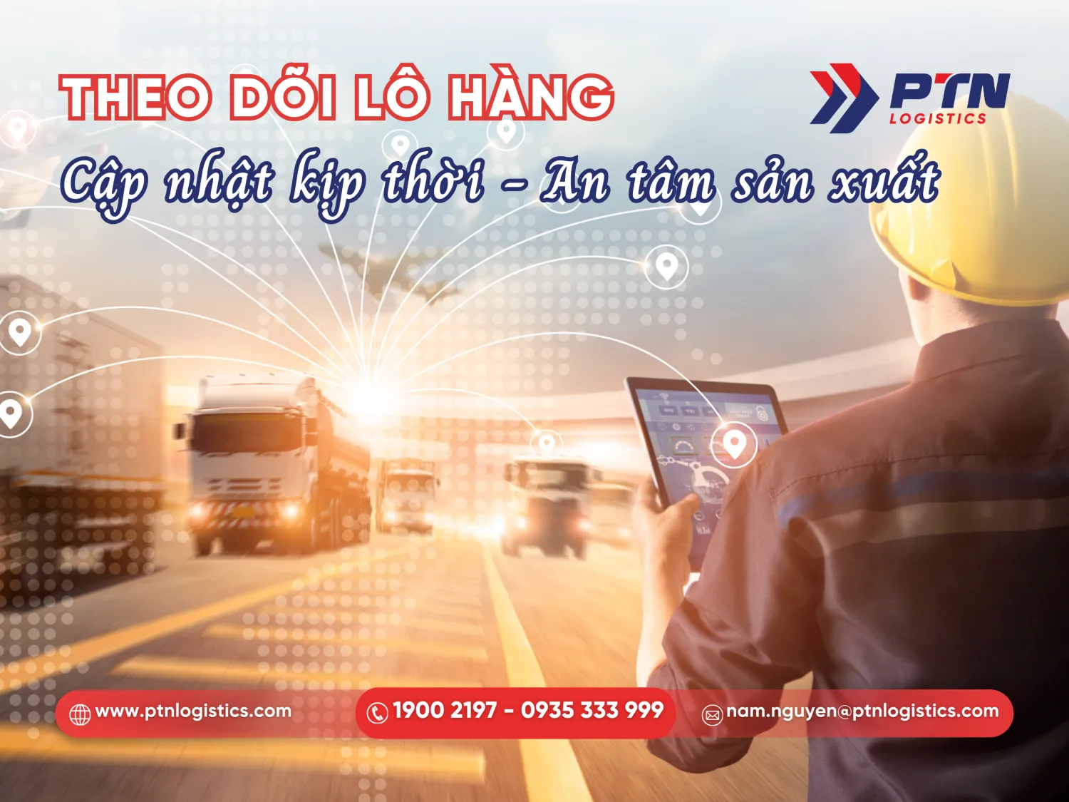 Điều phối viên thực hiện theo dõi và cập nhật lịch trình lô hàng