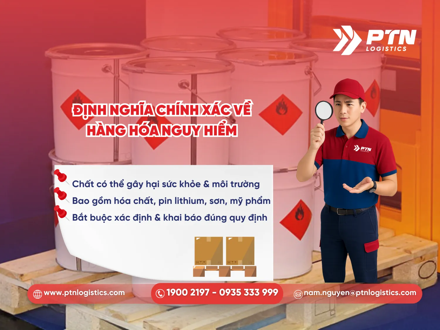 Định nghĩa chi tiết về hàng hóa nguy hiểm