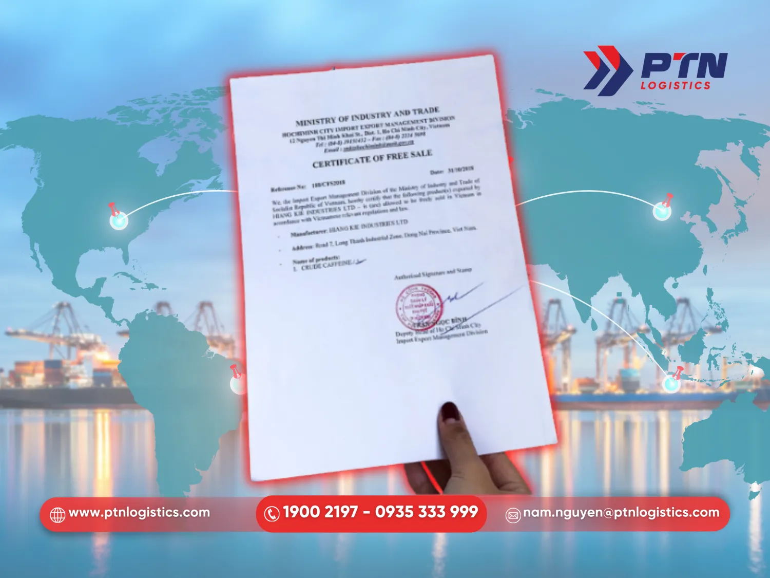 Định nghĩa về giấy chứng nhận lưu hàng tự do CFS