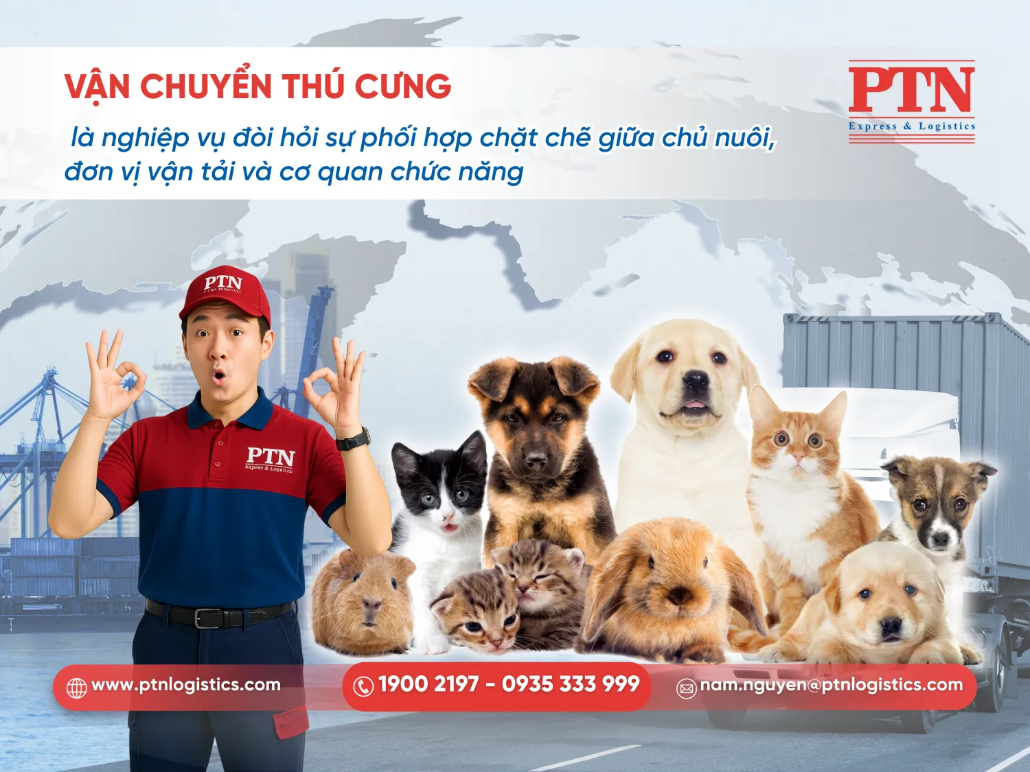 Định nghĩa về vận chuyển thú cưng trong logistics