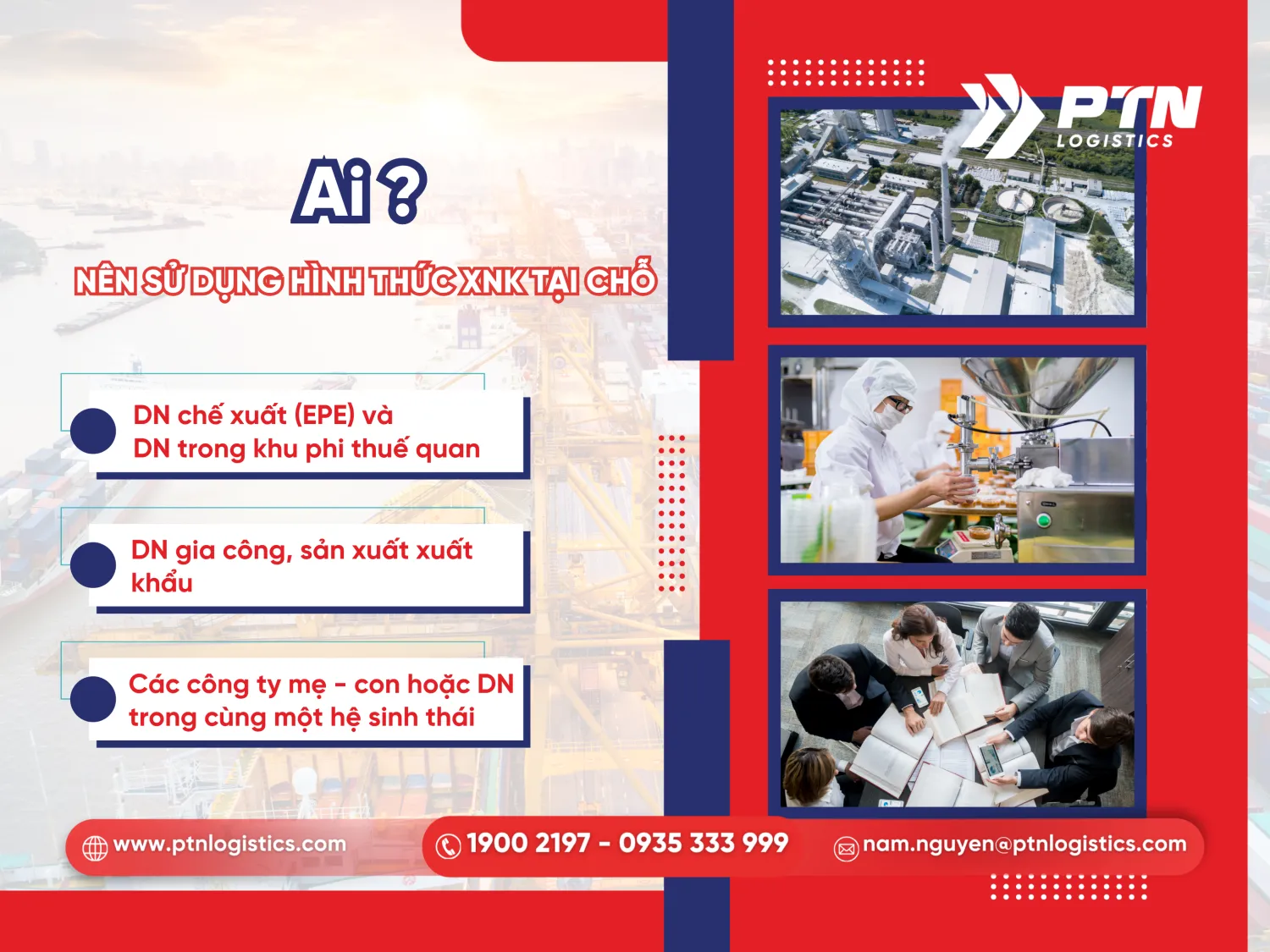 Đối tượng nên sử dụng hình thức XNK tại chỗ