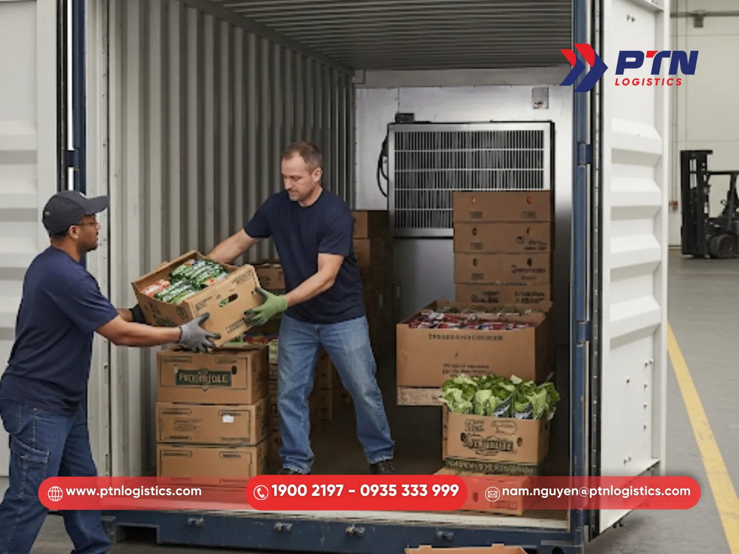 Đóng hàng vào container lạnh