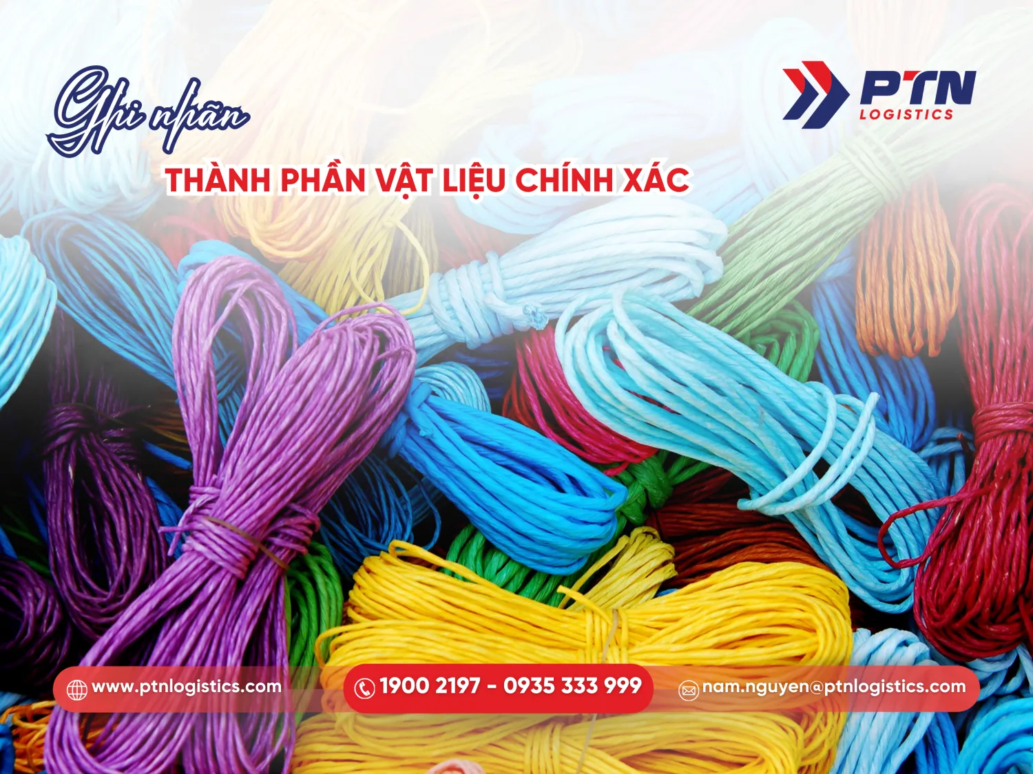 Ghi nhãn thành phần vật liệu phải chính xác