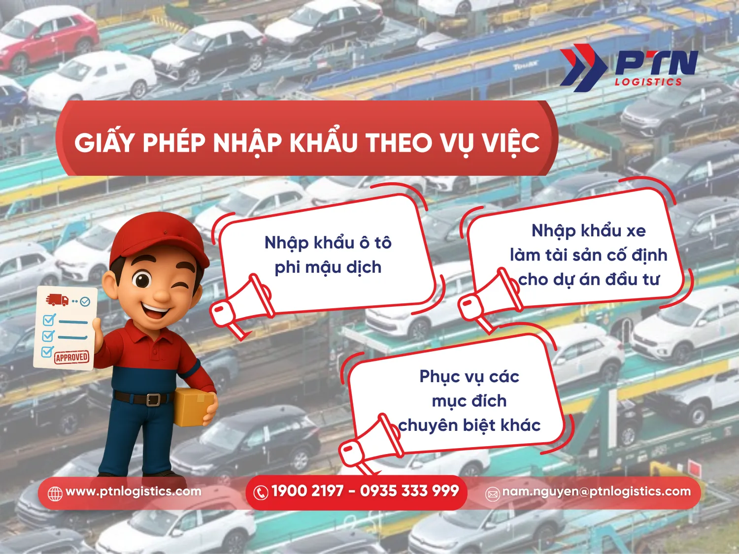Giấy phép nhập khẩu theo vụ việc dành cho các trường hợp đặc biệt