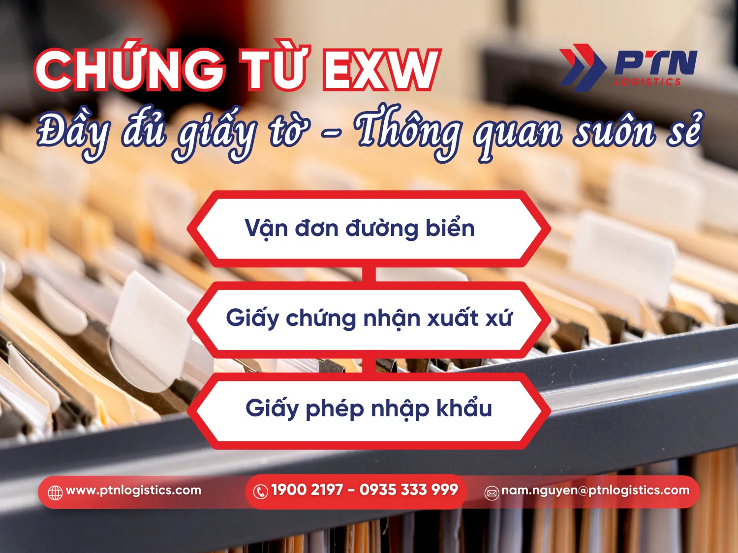 Giấy tờ quan trọng khi khai hải quan giá EXW