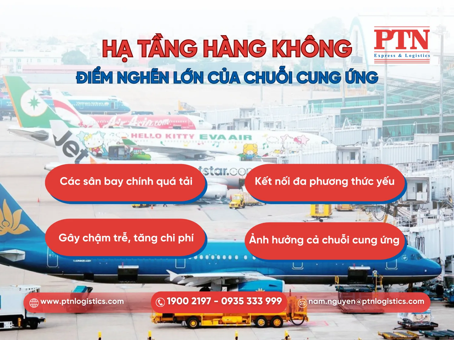 Hạ tầng sân bay chưa đáp ứng được tốc độ phát triển