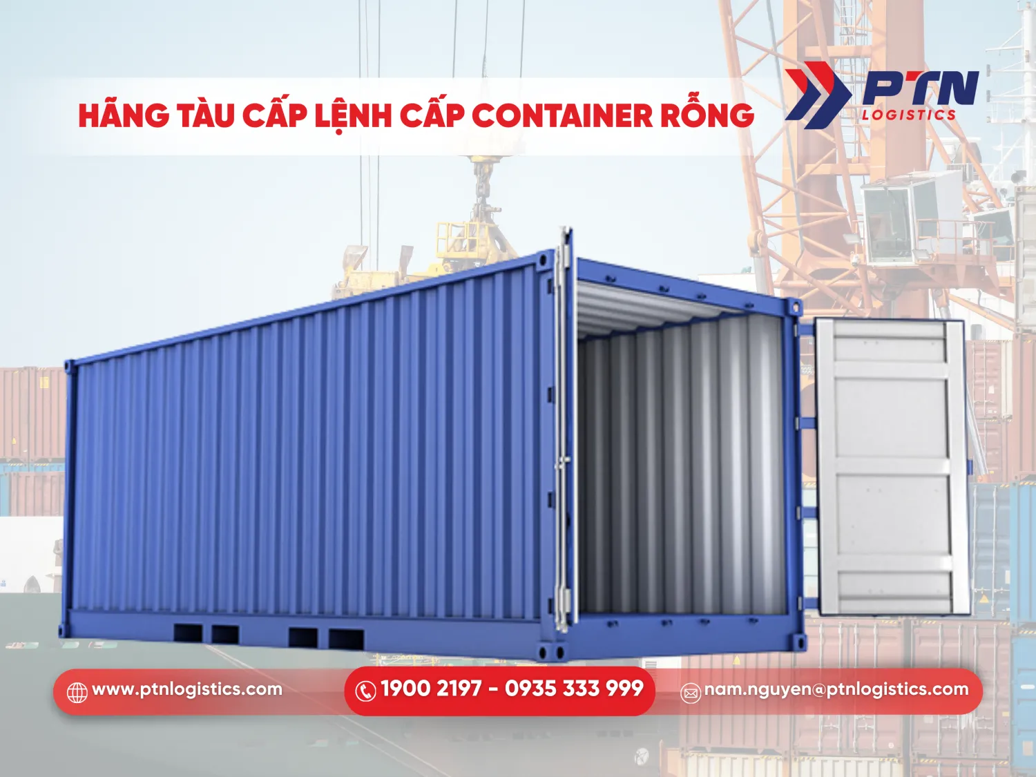 Hãng tàu cấp lệnh cấp cont rỗng