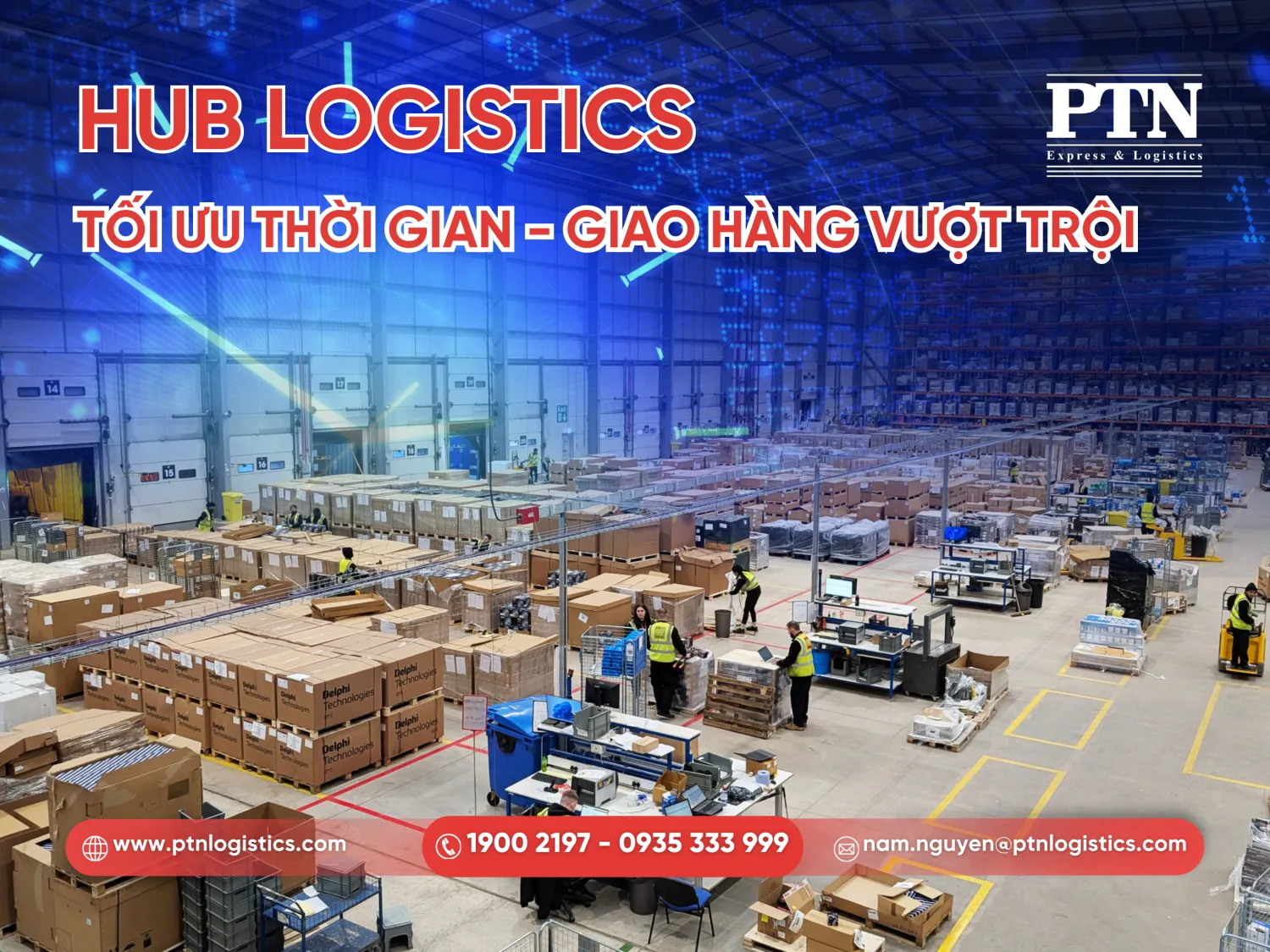 Hub trong logistics giúp tăng tốc độ xử lý hàng hóa