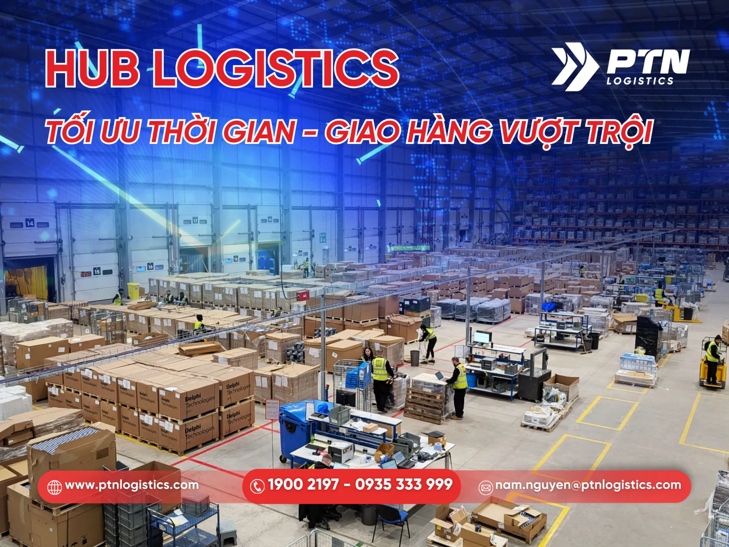 HUB trong logistics giúp tăng tốc độ xử lý hàng