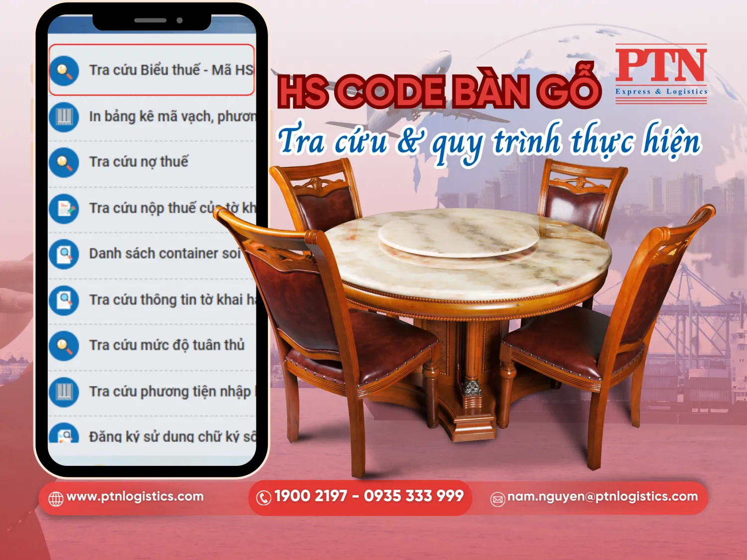 Hướng dẫn quy trình thực hiện và cách tra cứu mã HS code bàn gỗ