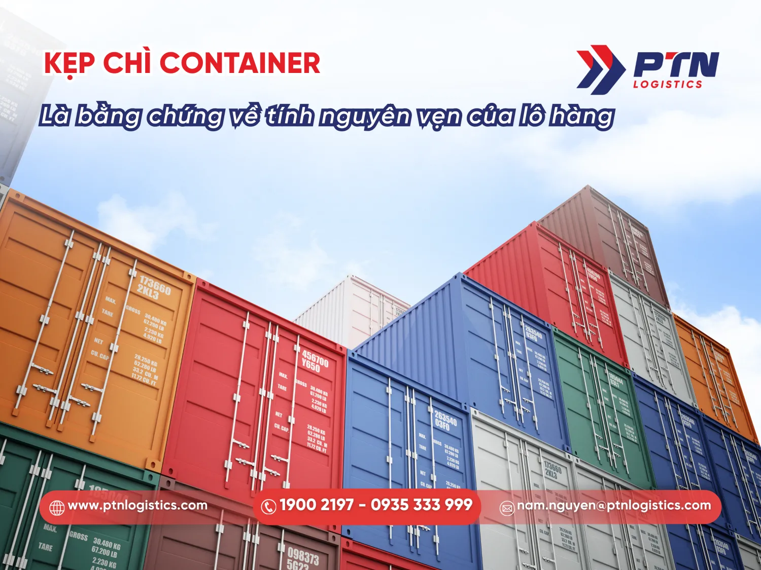 Kẹp chì container là bằng chứng về tính nguyên vẹn của hàng hóa