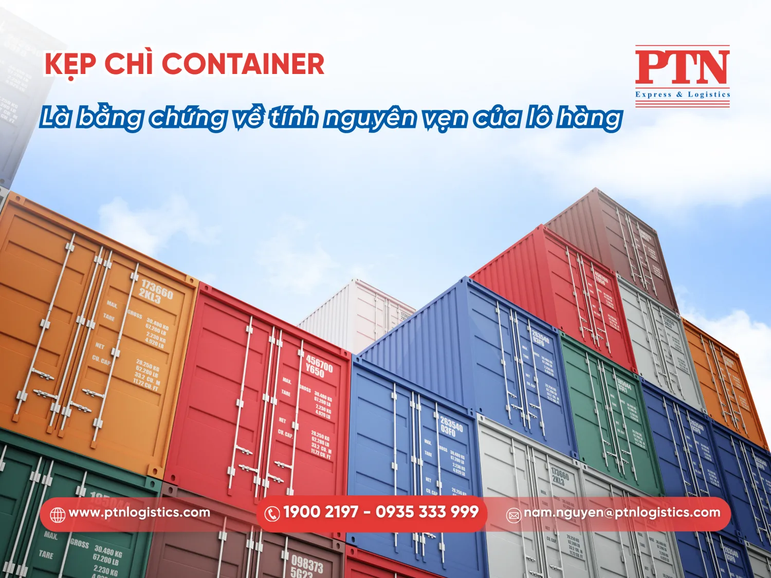 Kẹp chì container lf bằng chứng về tính nguyên vẹn của lô hàng