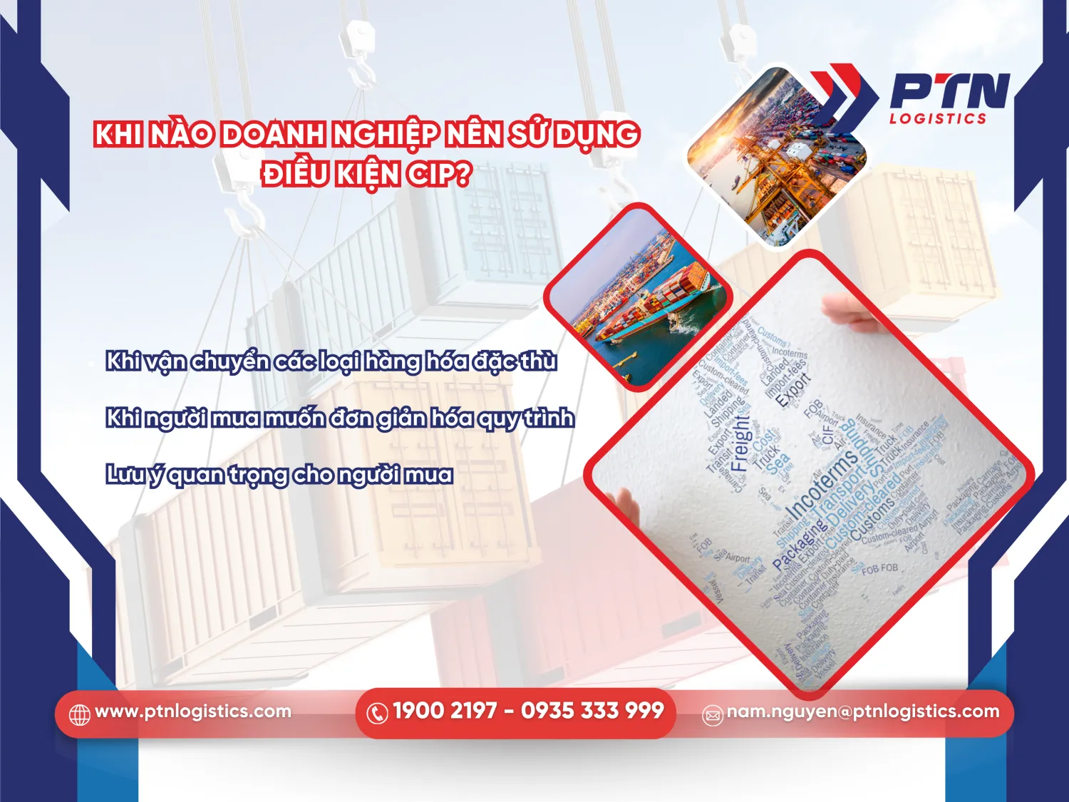 Khi nào DN nên sử dụng điều kiện CIP