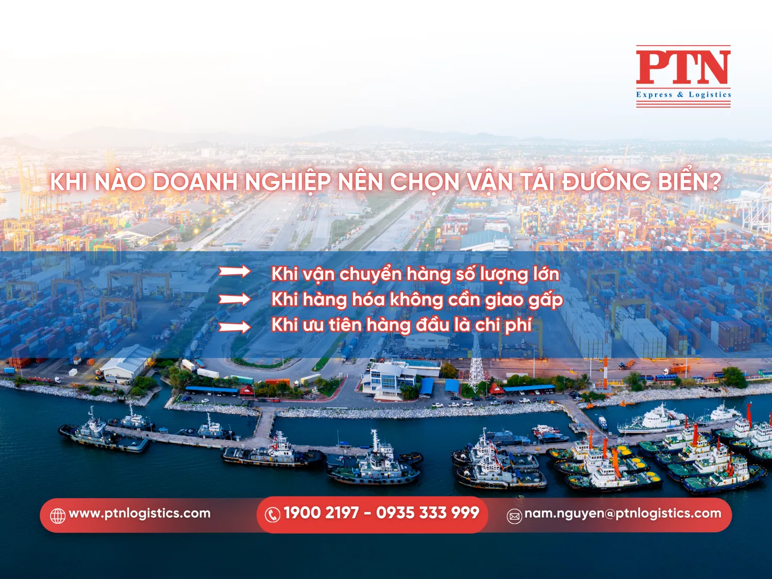 Khi nào doanh nghiệp nên chọn vận tải biển