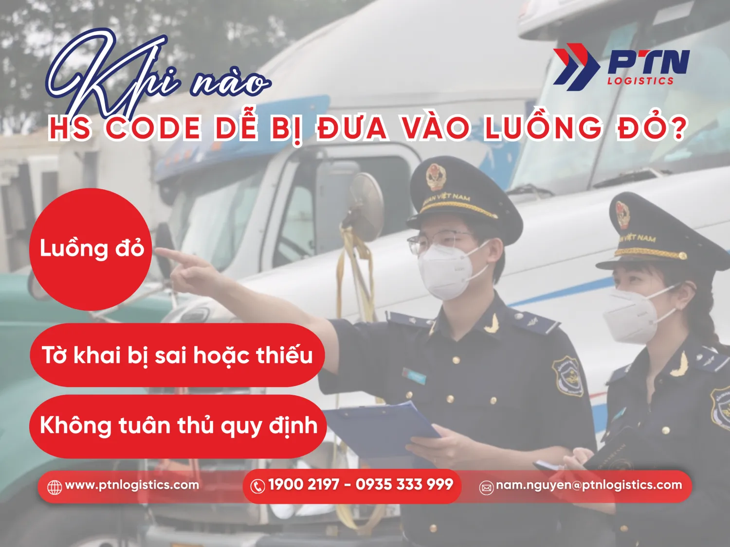 Khi nào mã HS thường đưa vào luồng đỏ