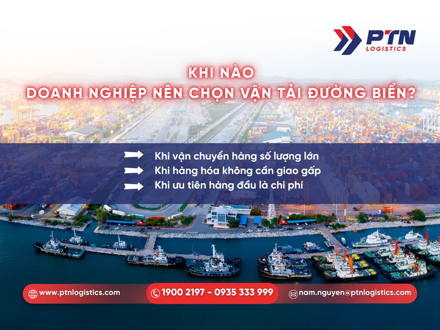 Khi nào nên chọn vận tải biển