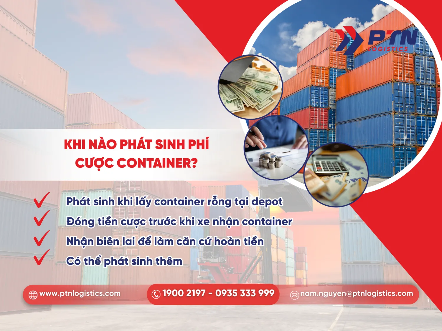 Khi nào phát sinh phí cước cont