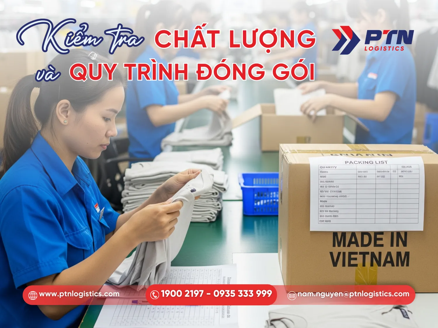 Kiểm tra chất lượng và quy trình đóng gói trước khi xuất khẩu