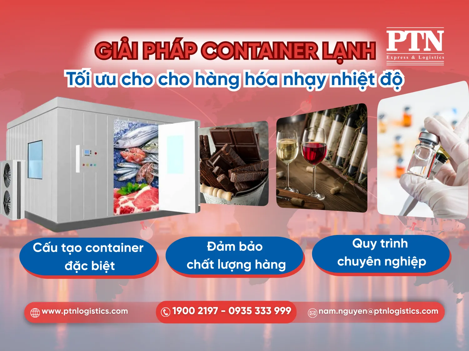 Loại container nào phù hợp để vận chuyển hàng lạnh