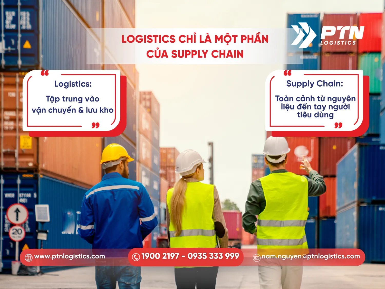 Logistics cũng chỉ là một phần của supply chain