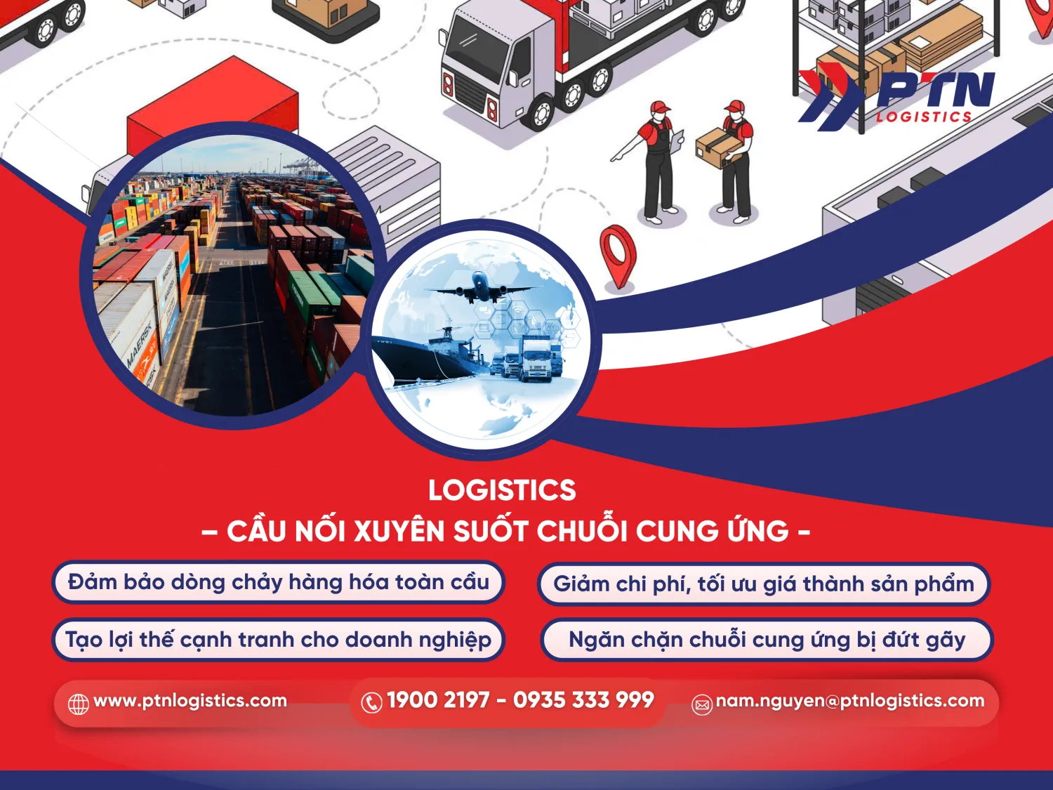 Logistics là cầu nối xuyên suất chuỗi cung ứng
