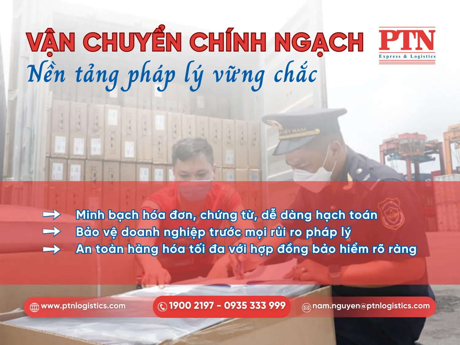 Lợi ích vận chuyển chính ngạch