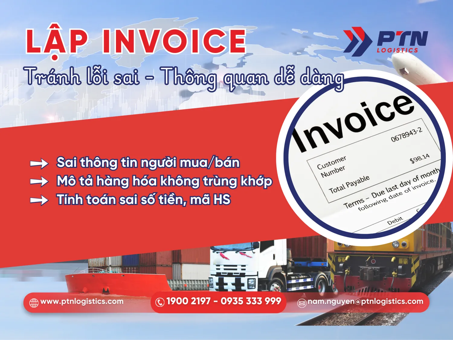 Lỗi sai khi gặp tiền invoice