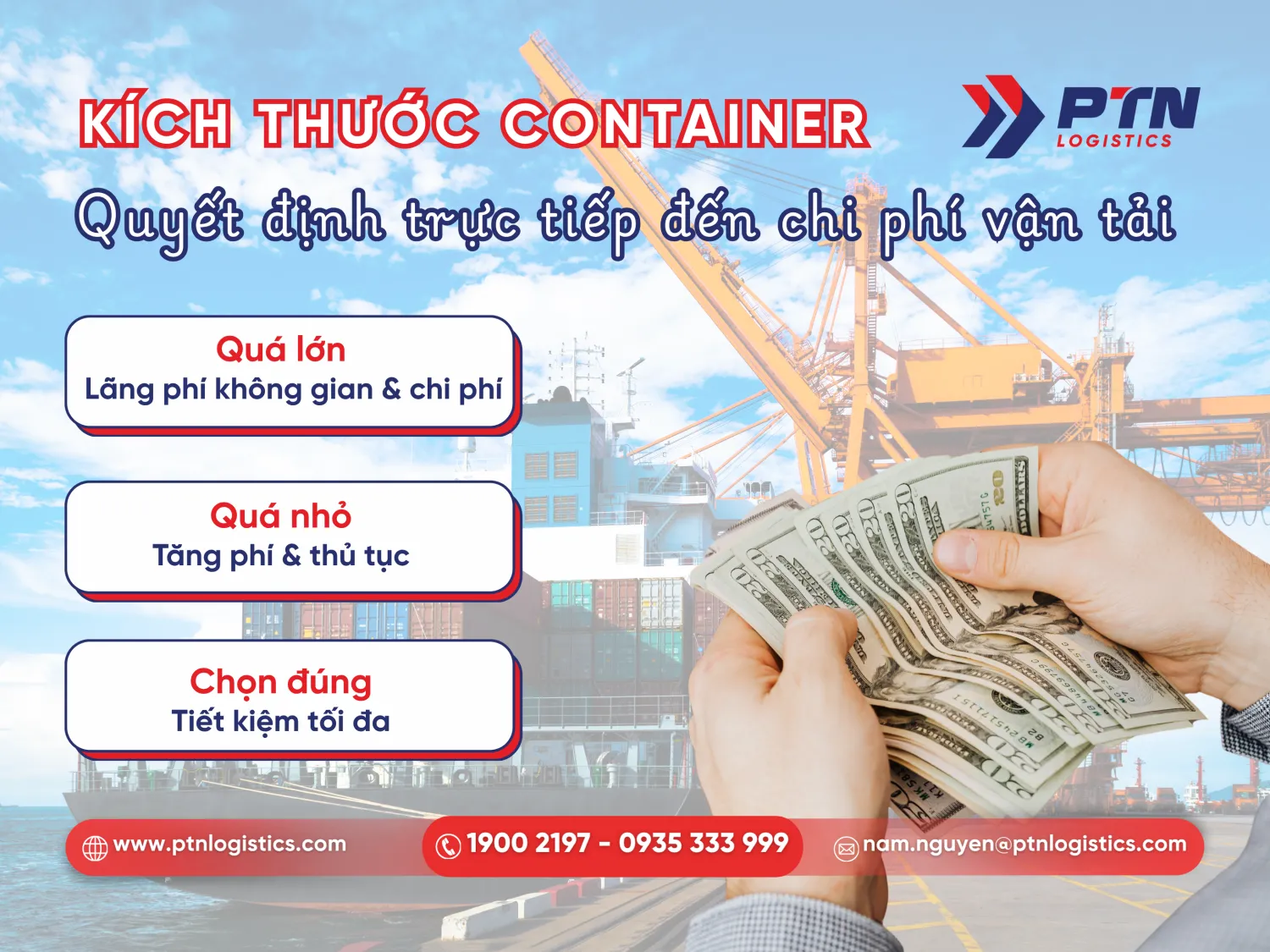 Lựa chọn đúng container để tiết kiệm chi phí